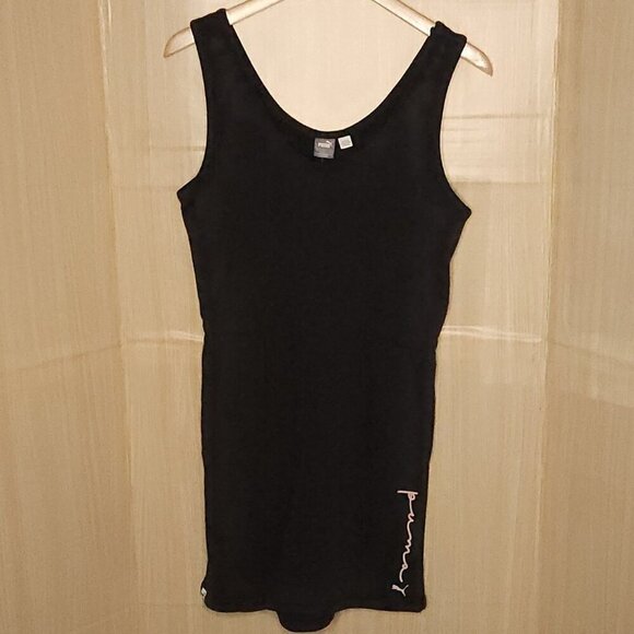 Puma New Black Sleeveless Sweatshirt Romper Small - Picture 1 of 8